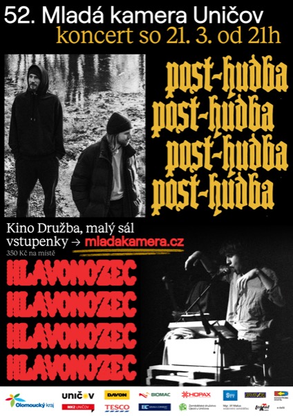 Plakát koncert — 52. Mladá kamera Uničov 2026